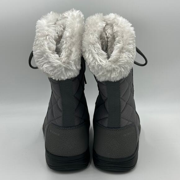 NWT Columbia Ice Maiden II Gray Winter Boots Womens Size 6 200g Insulation NEW - Picture 6 of 16